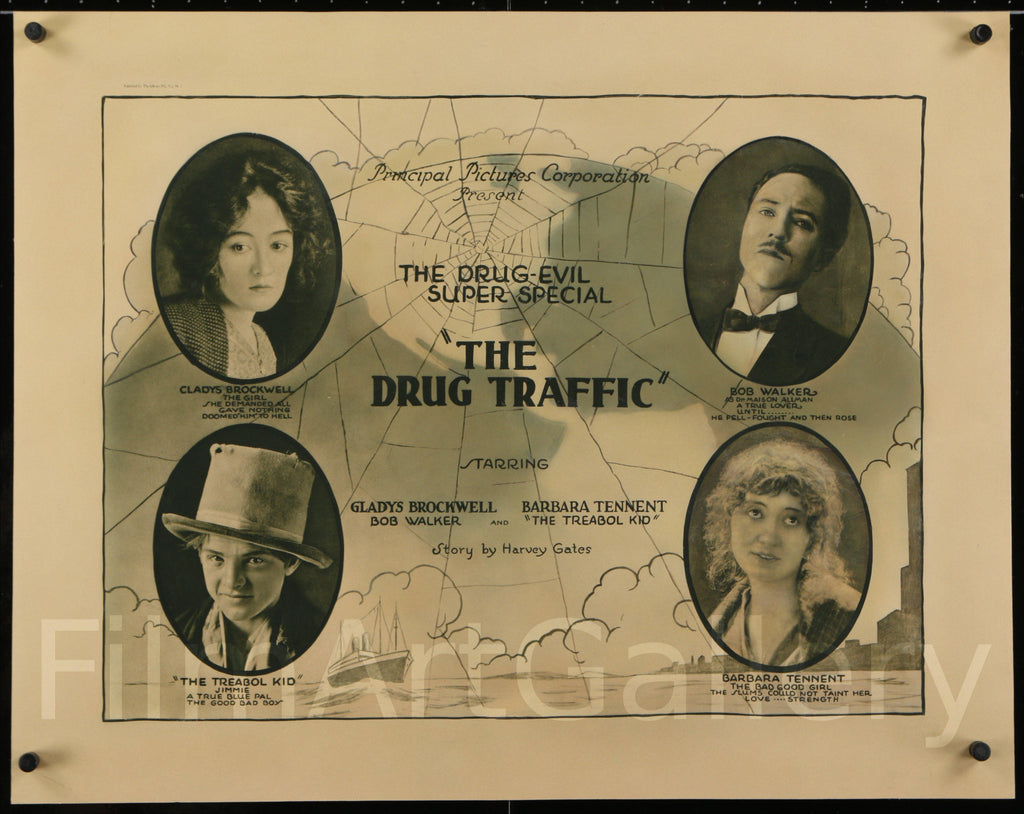 The Drug Traffic Original Vintage Movie Poster