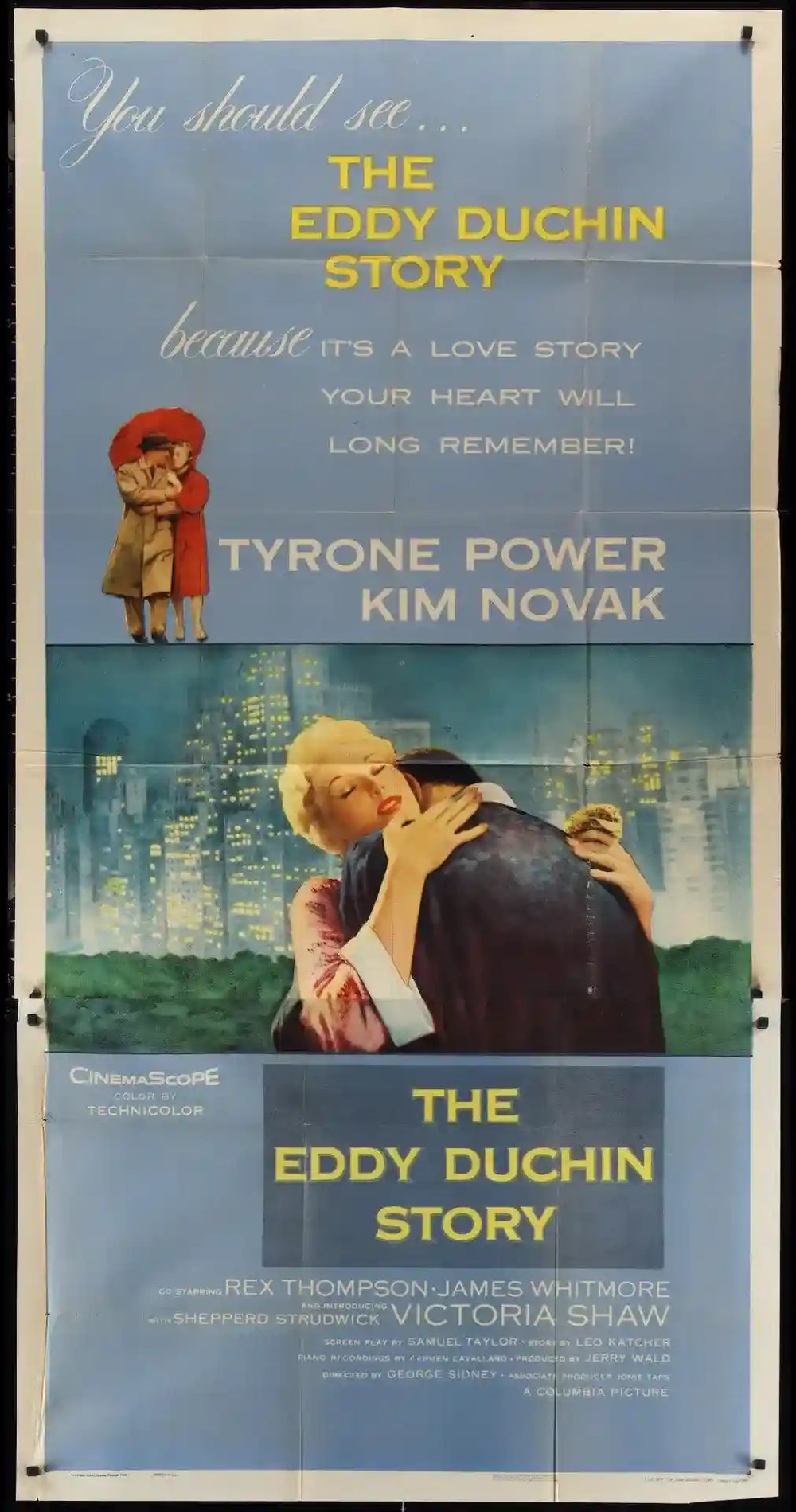 The Eddy Duchin Story Original Vintage Movie Poster