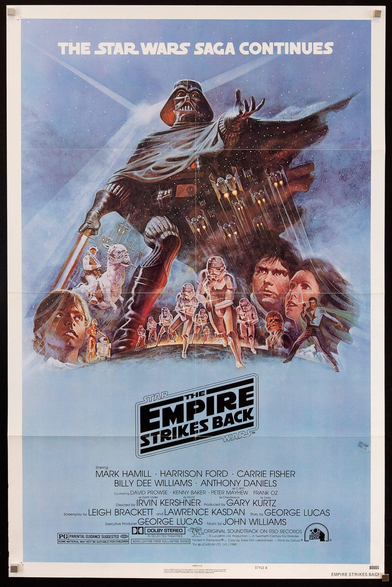 The Empire Strikes Back 1 Sheet (27x41) Original Vintage Movie Poster