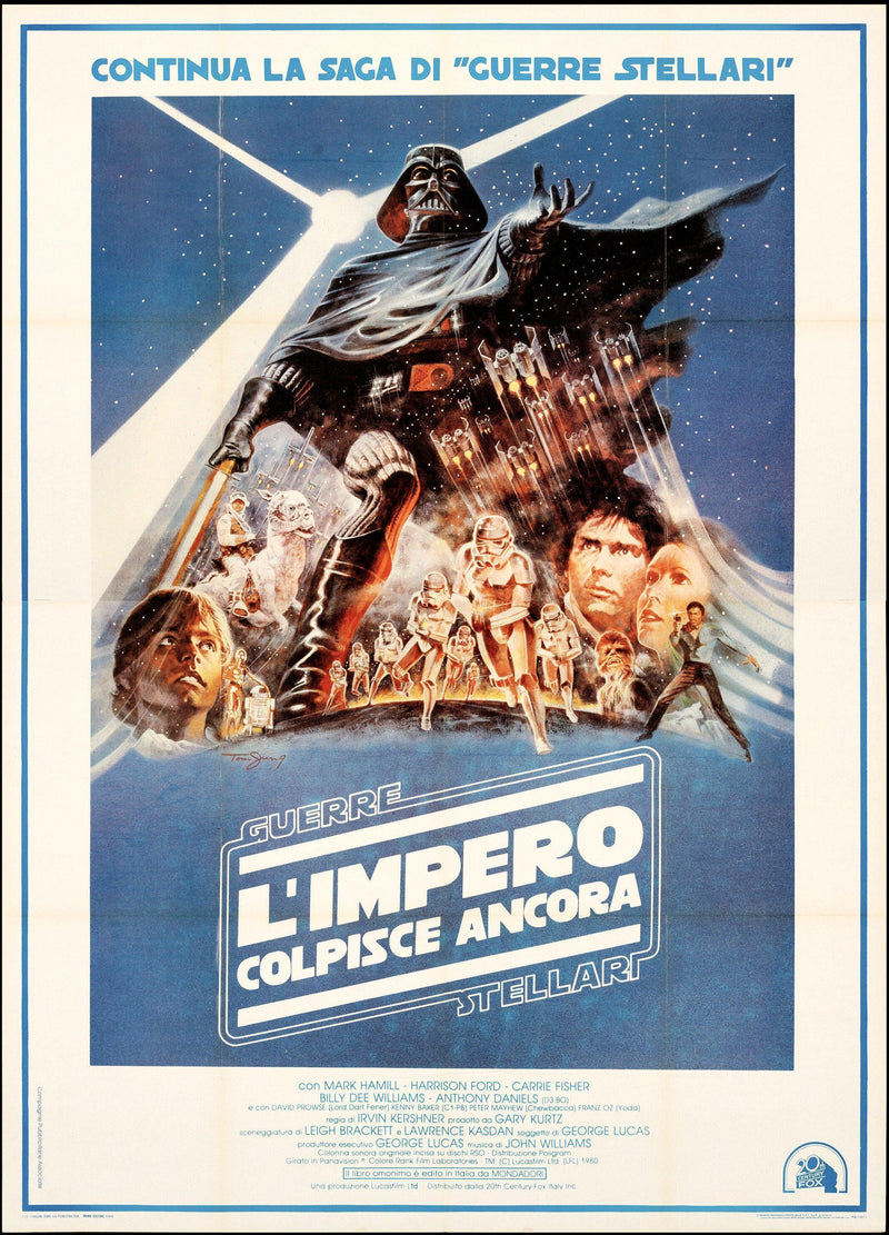 The Empire Strikes Back Italian 4 Foglio (55x78) Original Vintage Movie Poster