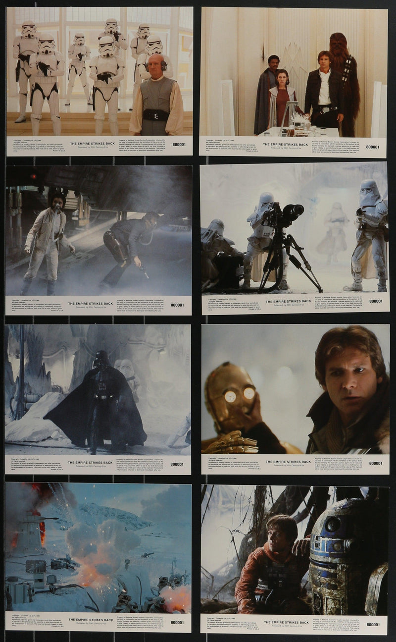 The Empire Strikes Back Mini Lobby Card Set (8-8x10) Original Vintage Movie Poster