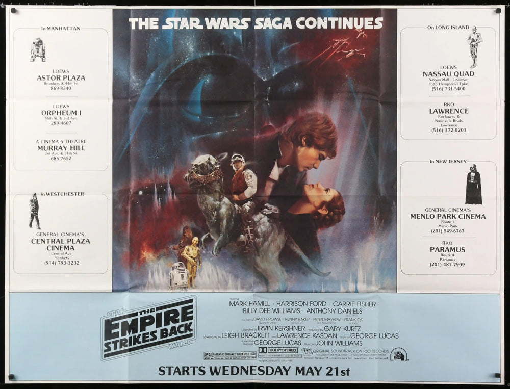 The Empire Strikes Back Original Vintage Movie Poster