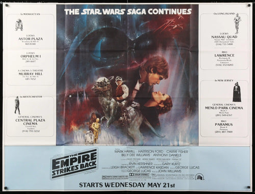 The Empire Strikes Back Original Vintage Movie Poster