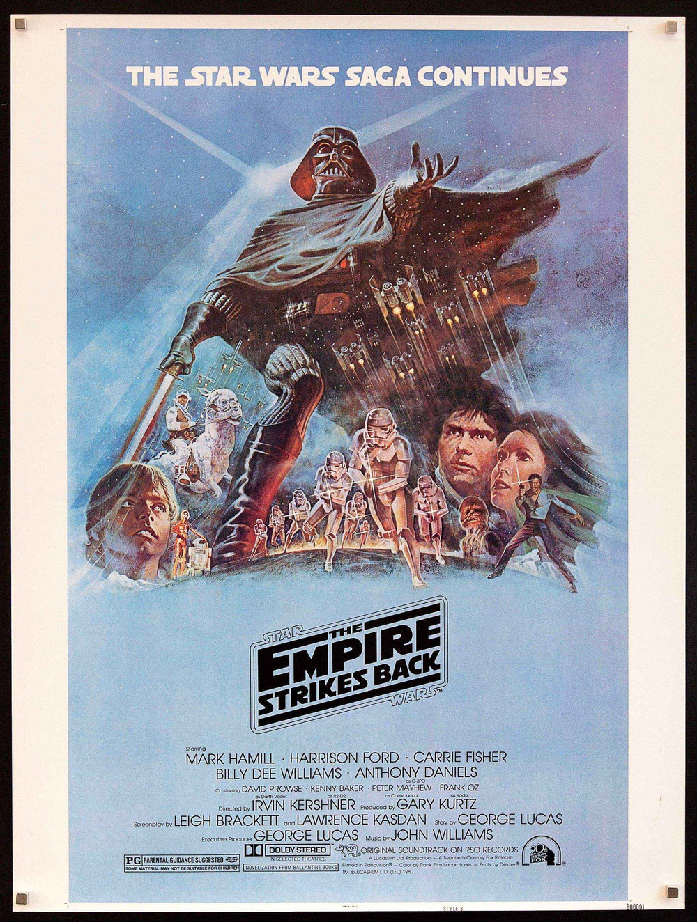 The Empire Strikes Back Original Vintage Movie Poster