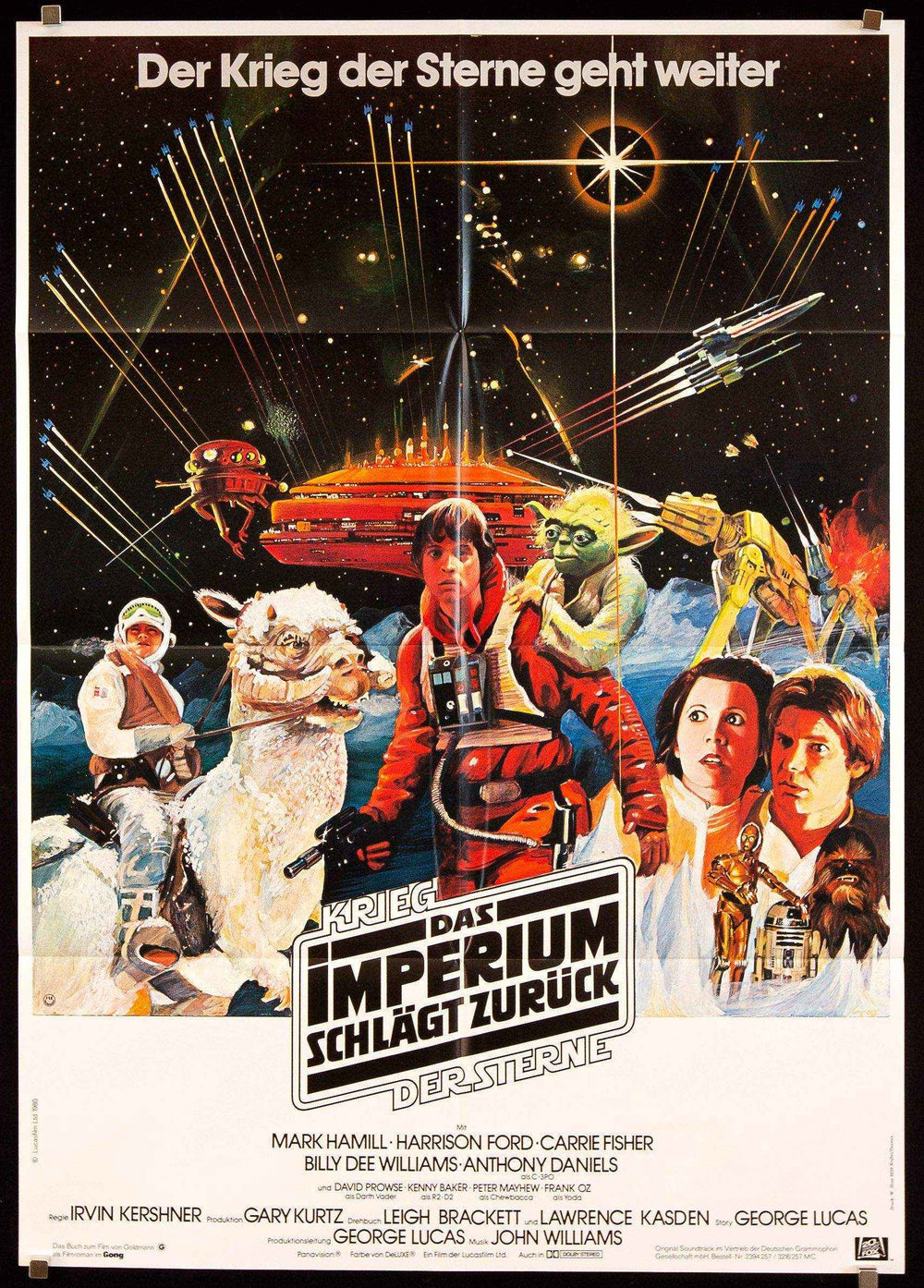 The Empire Strikes Back Original Vintage Movie Poster