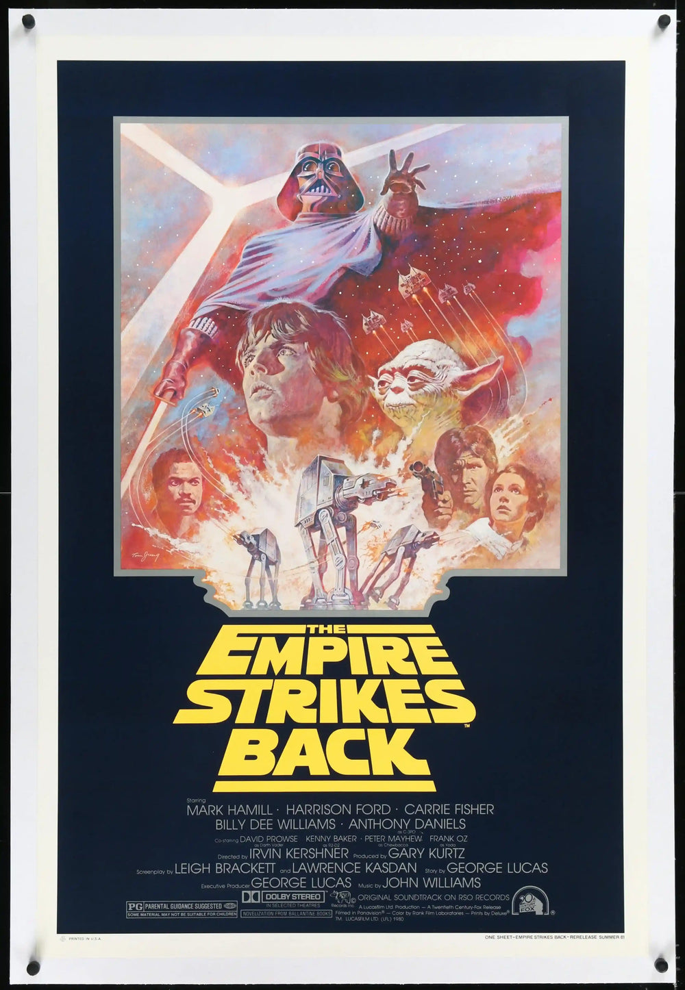 The Empire Strikes Back Original Vintage Movie Poster
