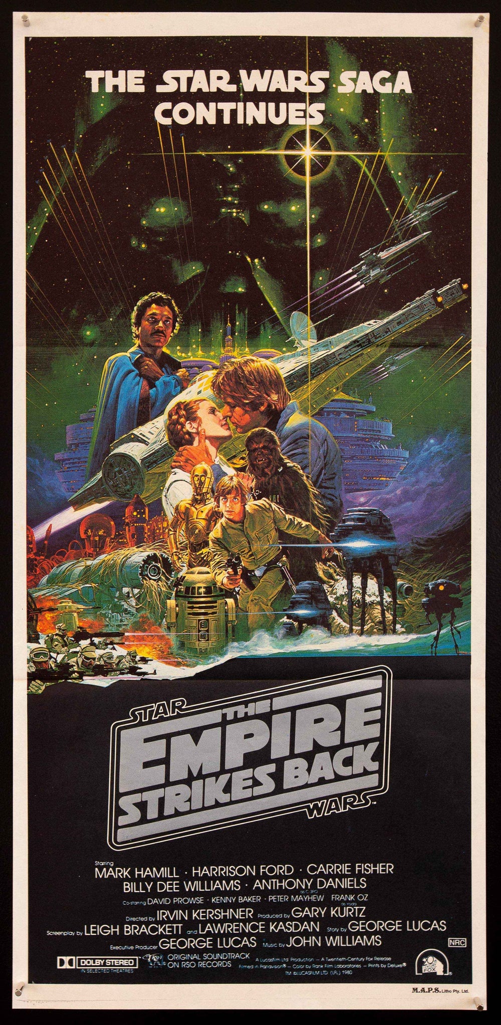 The Empire Strikes Back Original Vintage Movie Poster