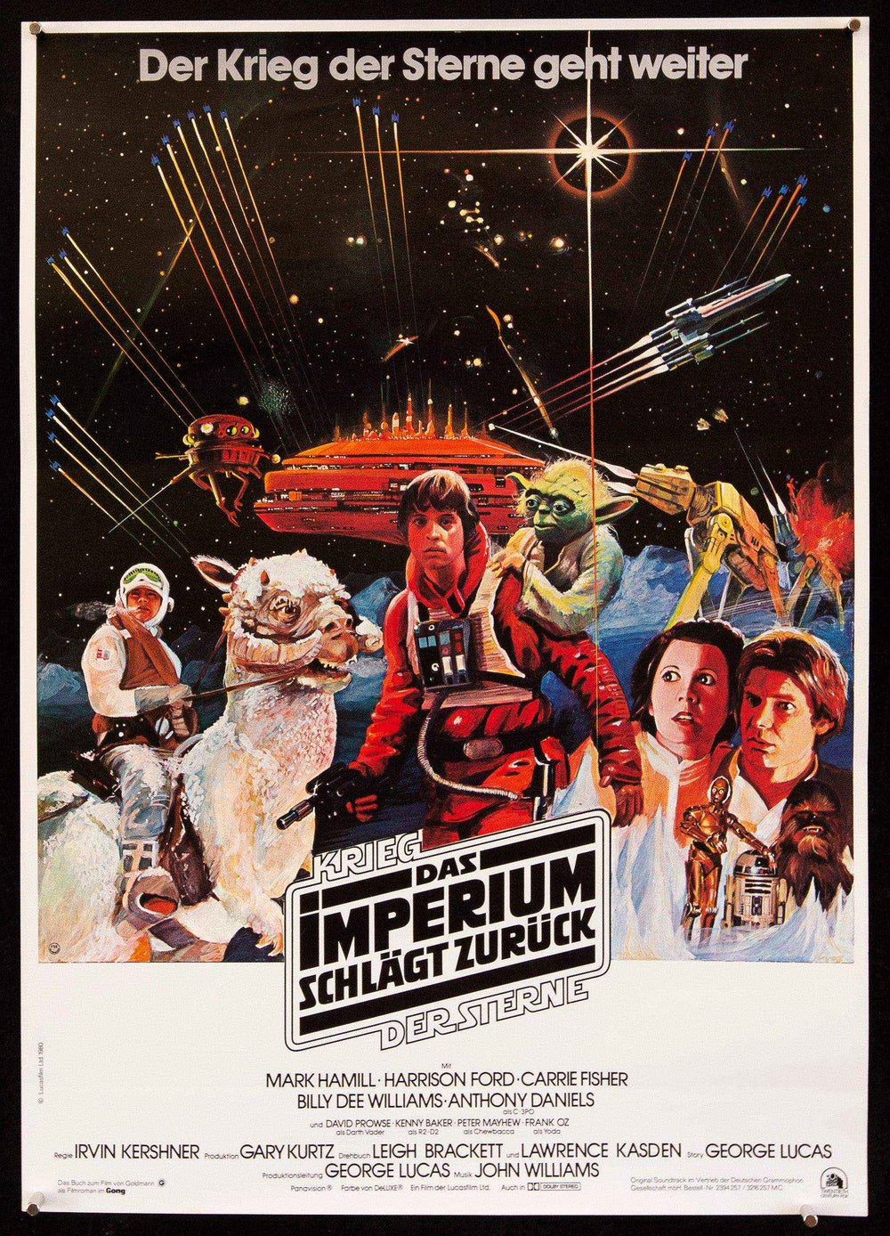 The Empire Strikes Back Original Vintage Movie Poster