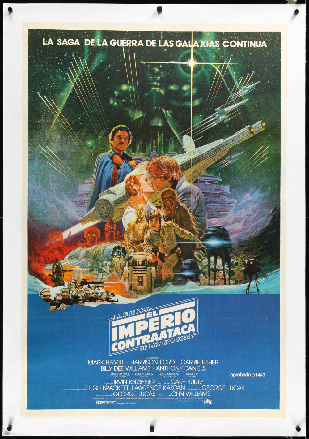 The Empire Strikes Back Original Vintage Movie Poster