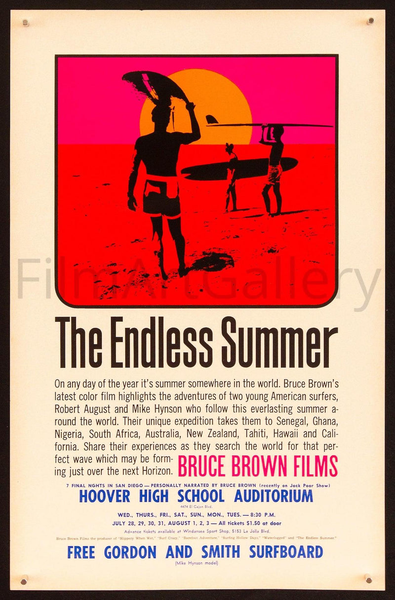 The Endless Summer 11x17 Original Vintage Movie Poster