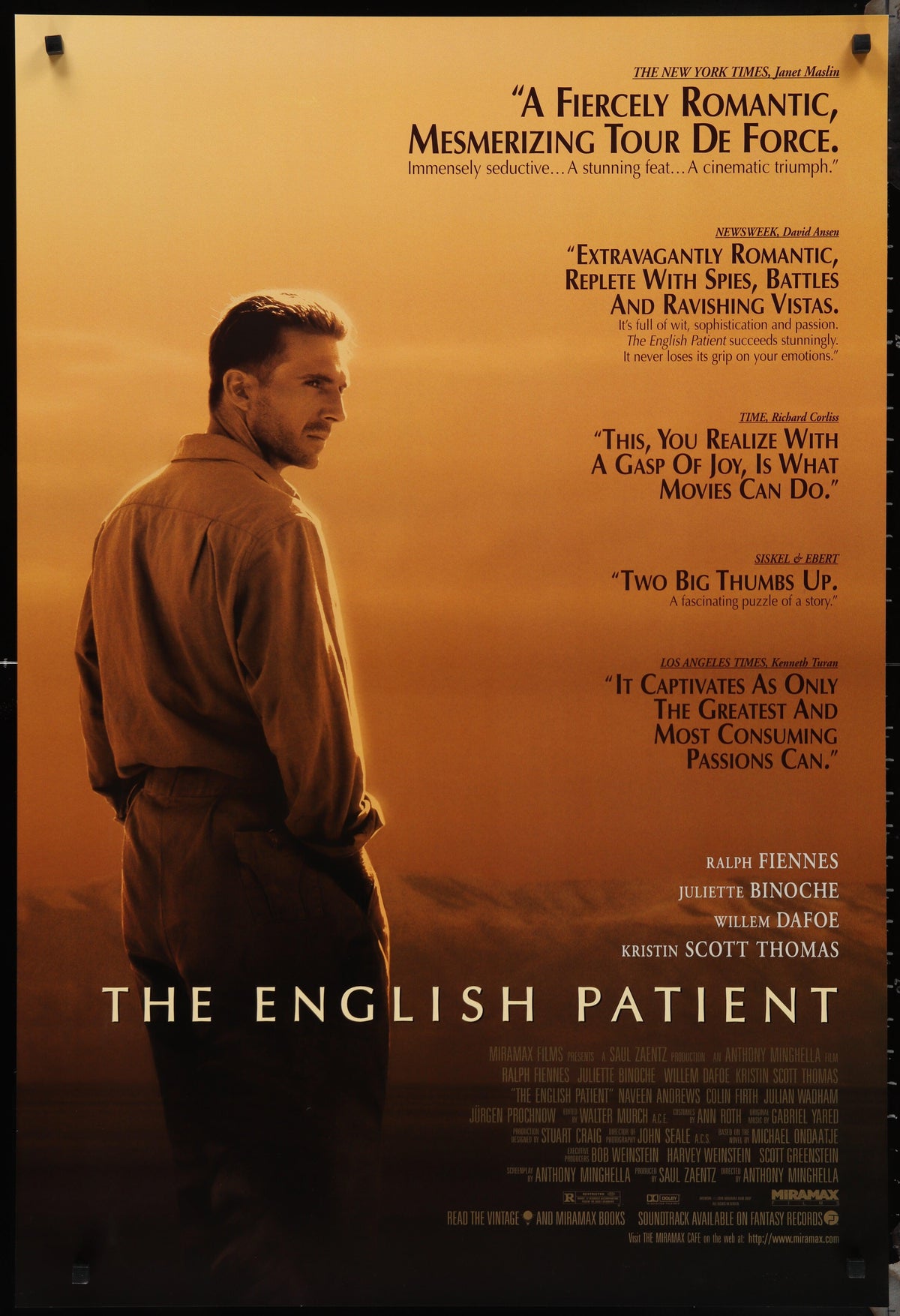The English Patient Original Vintage Movie Poster