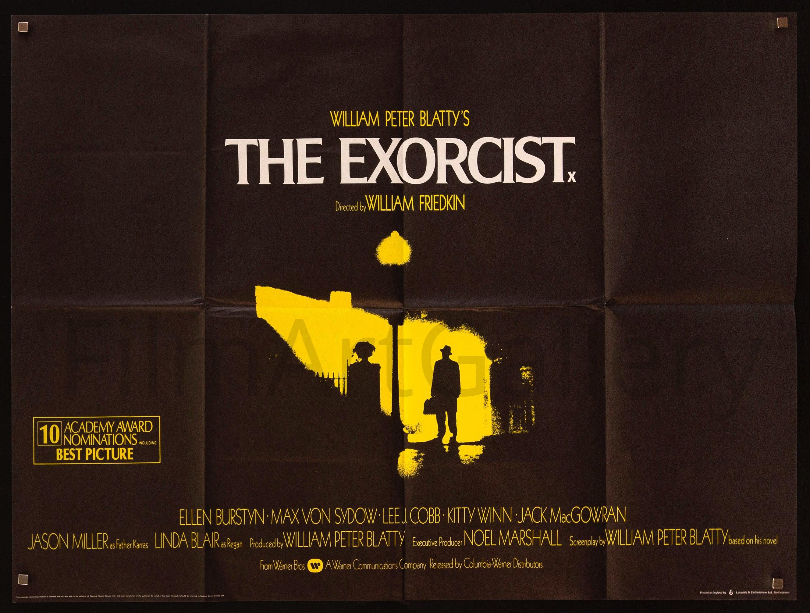 The Exorcist Movie Poster 1974 British Quad (30x40)