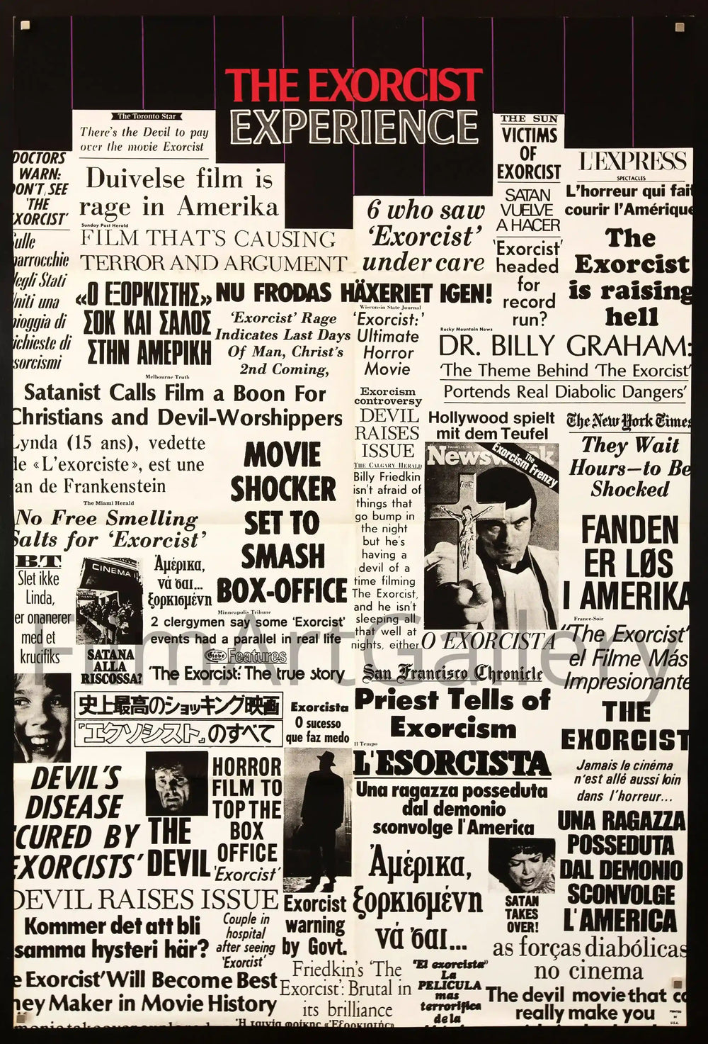 The Exorcist Original Vintage Movie Poster