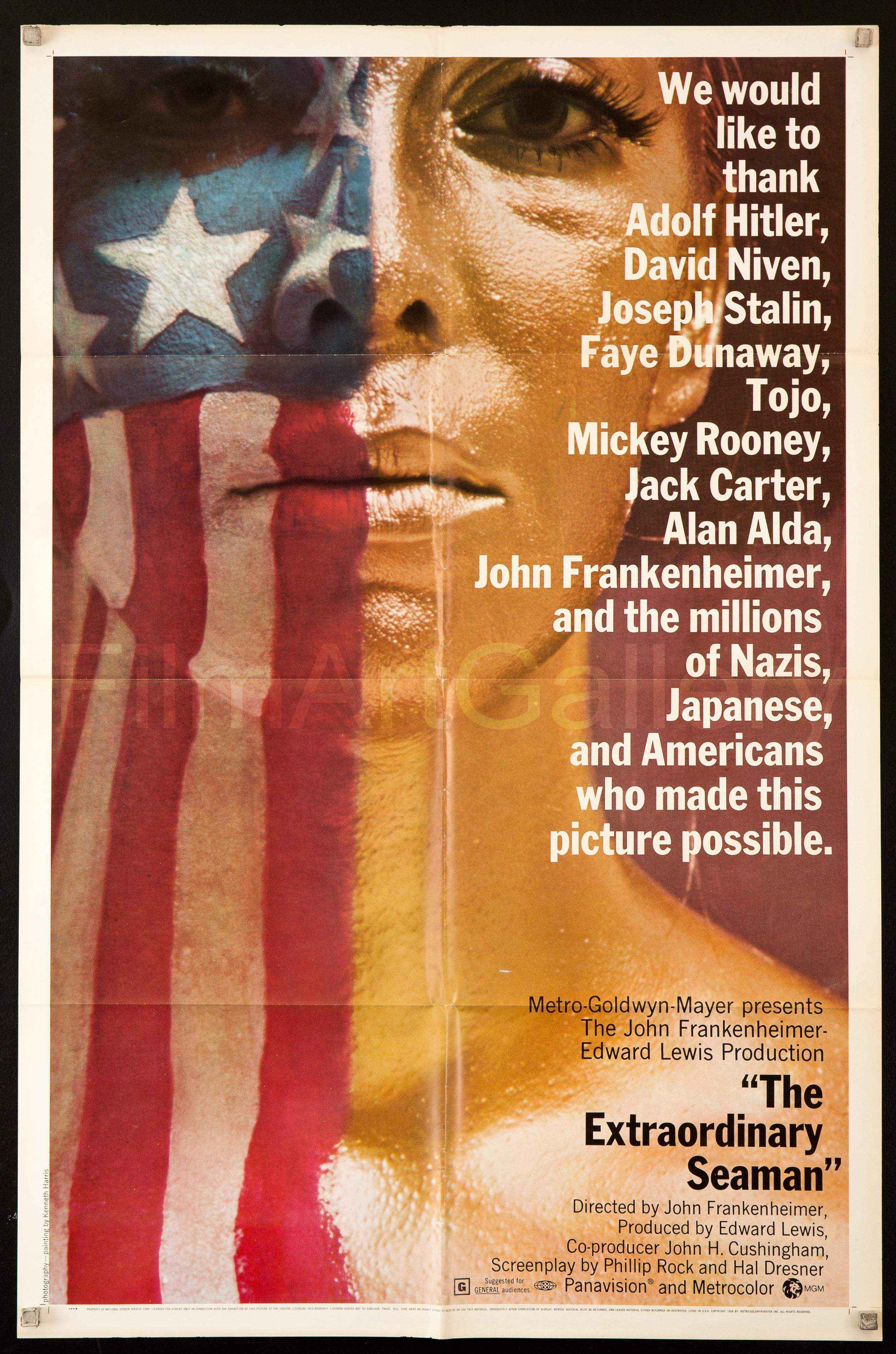 The Extraordinary Seaman Movie Poster 1969 1 Sheet (27x41)