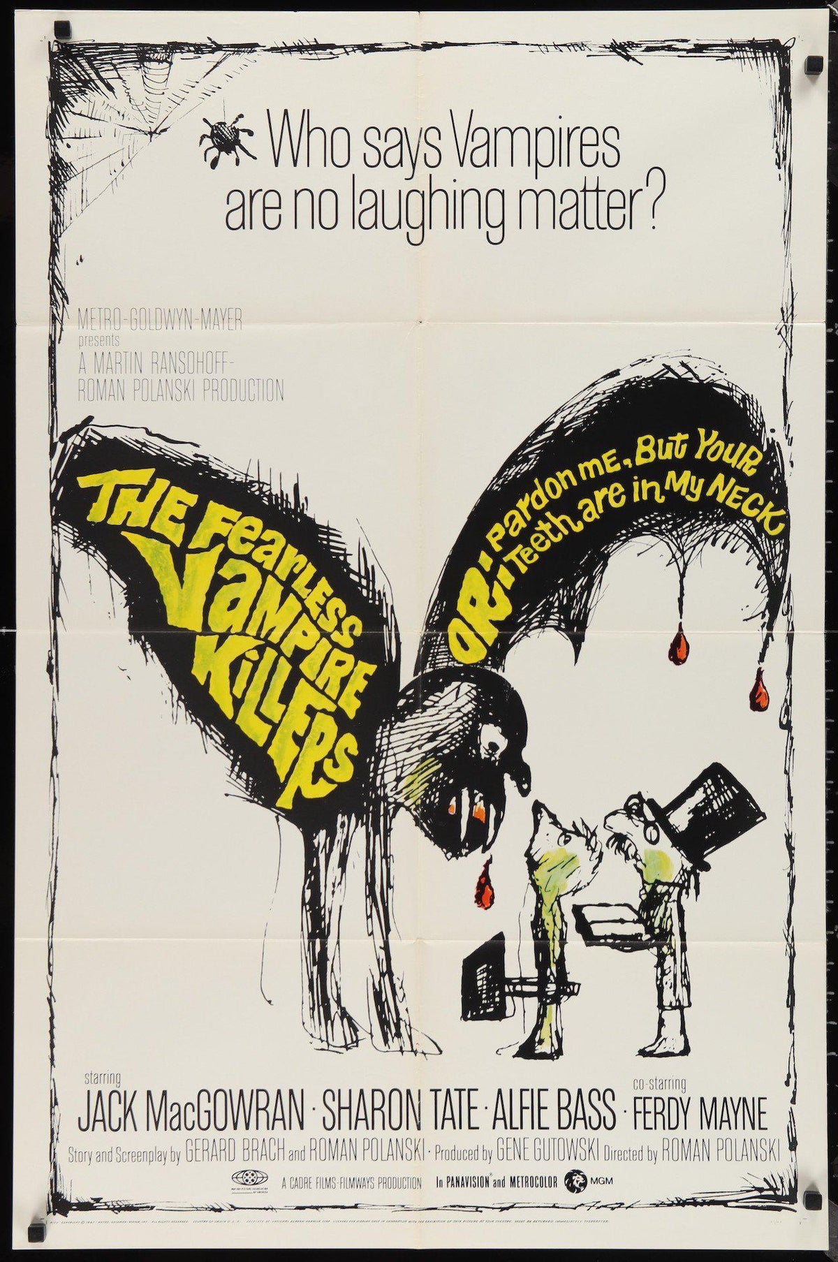 The Fearless Vampire Killers 1 Sheet (27x41) Original Vintage Movie Poster