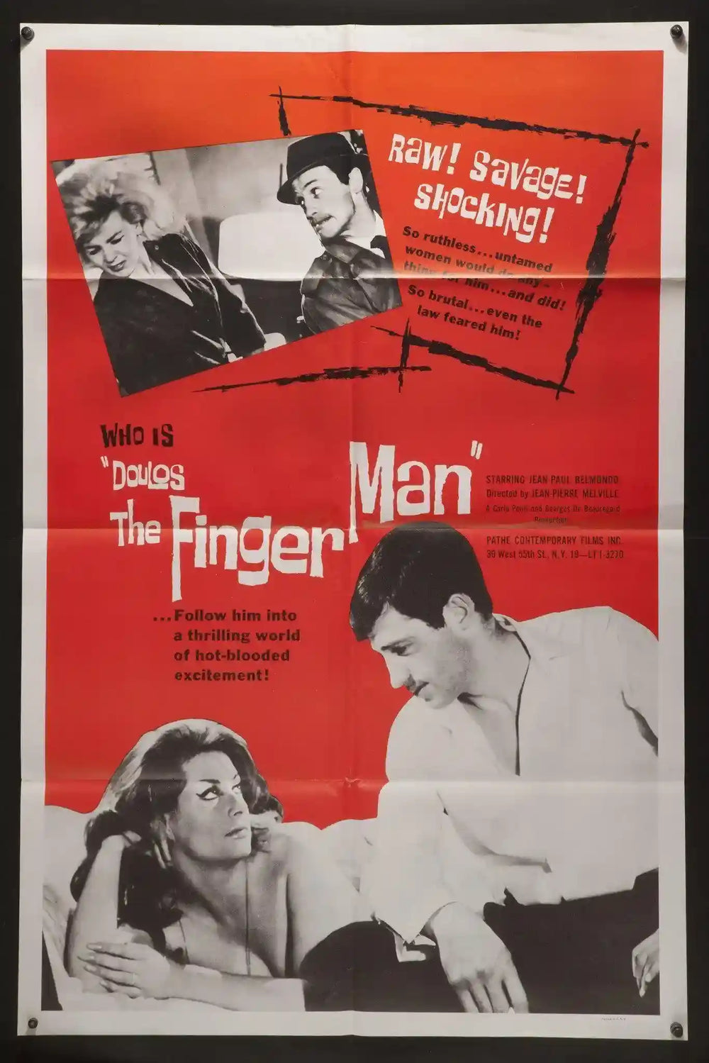 The Finger Man (Le Doulos) Original Vintage Movie Poster