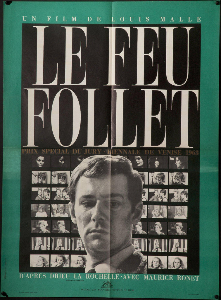 The Fire Within (Le Feu Follet) French small (23x32) Original Vintage Movie Poster