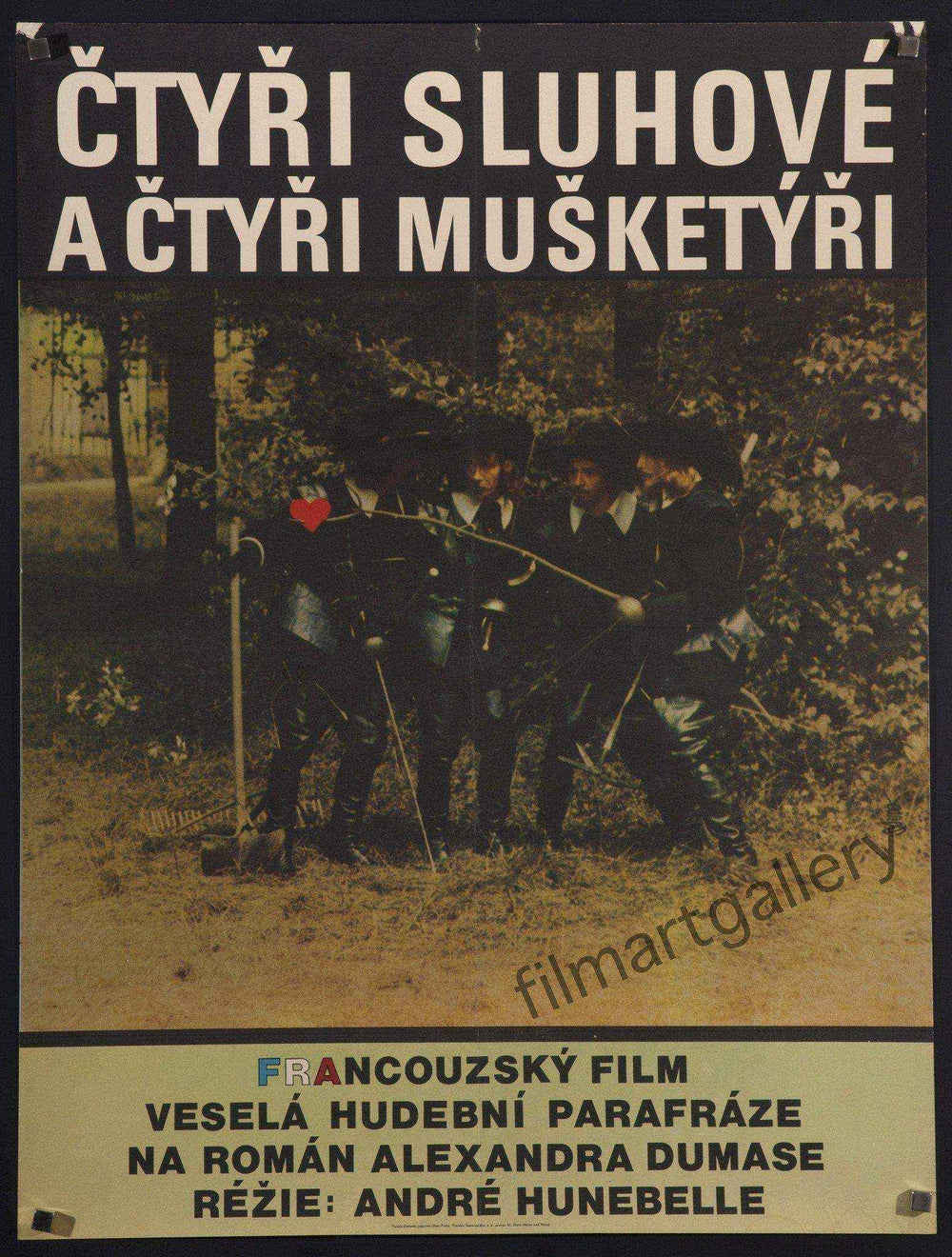 The Four Charlots Musketeers Original Vintage Movie Poster