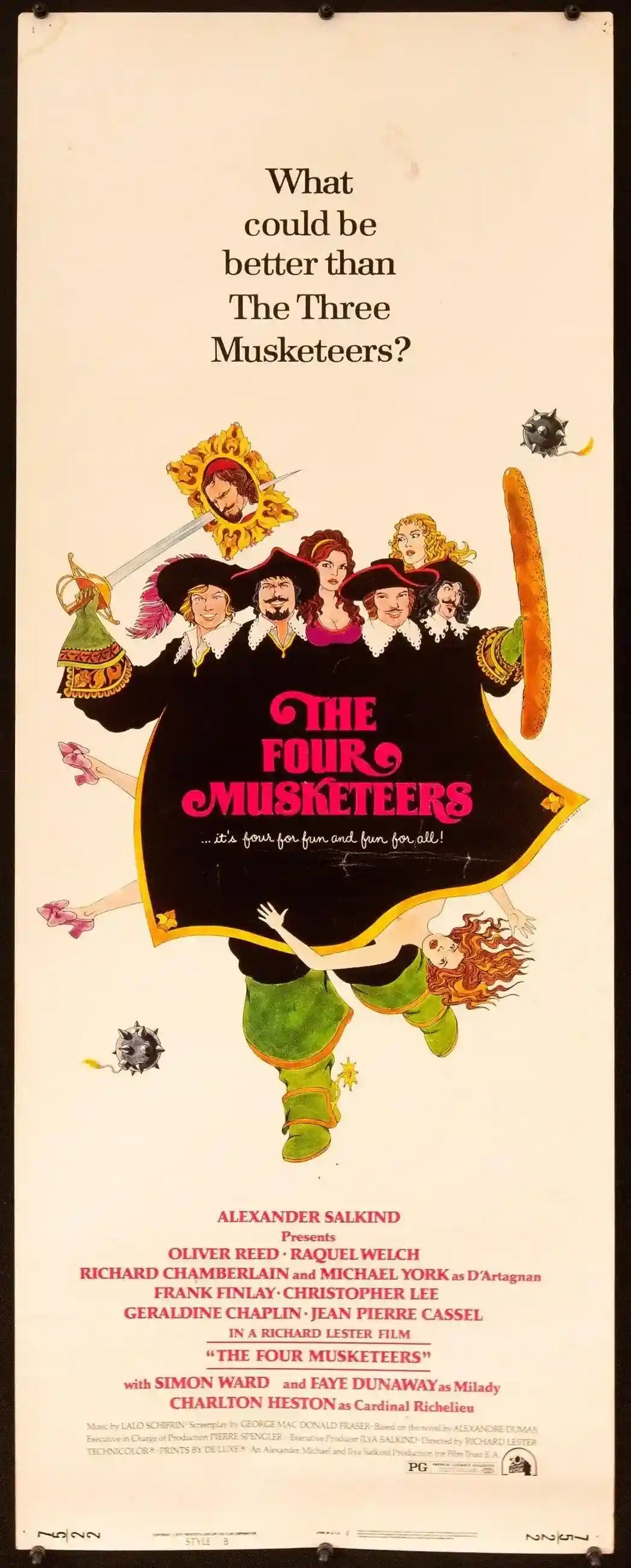The Four Musketeers Original Vintage Movie Poster
