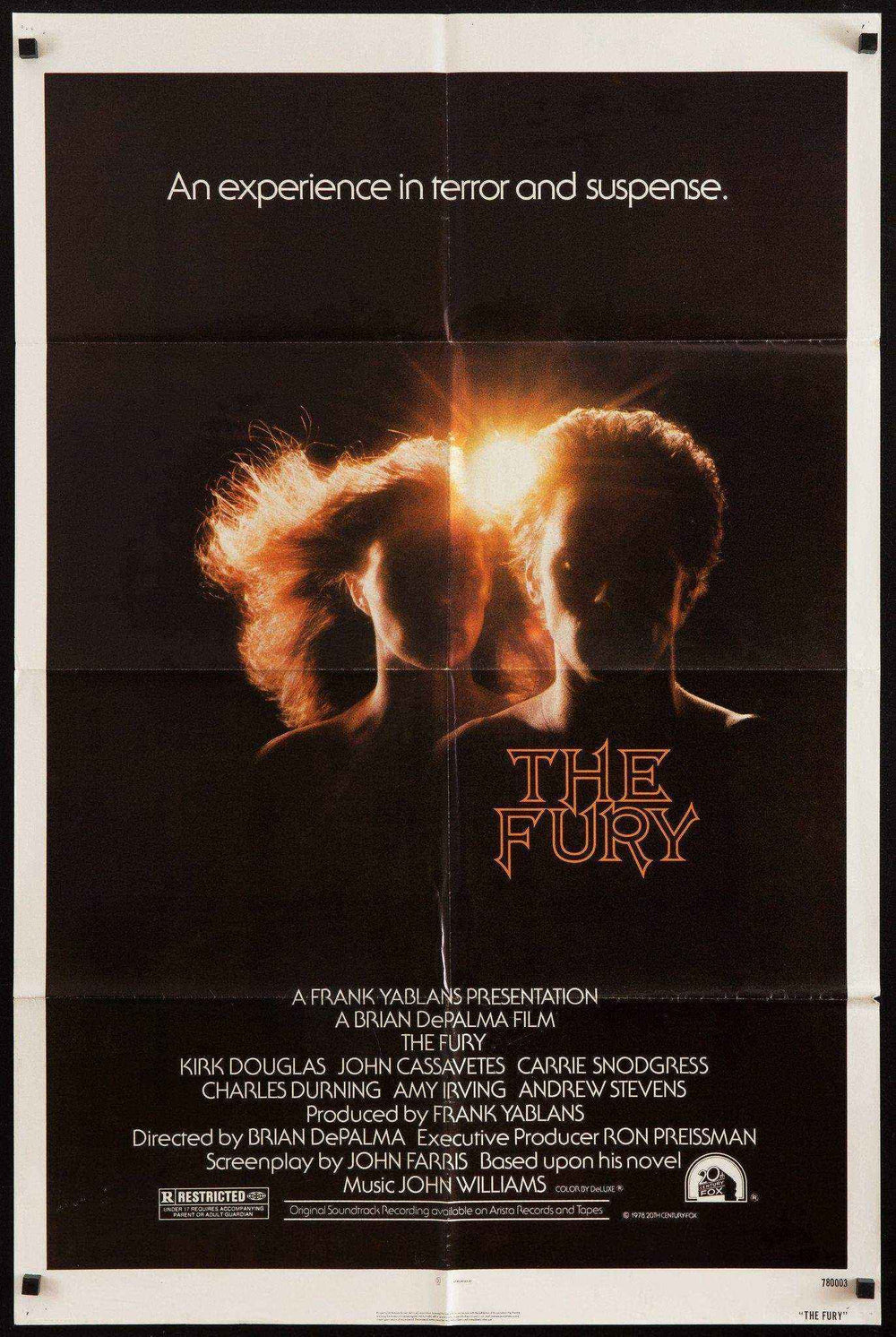 The Fury Original Vintage Movie Poster