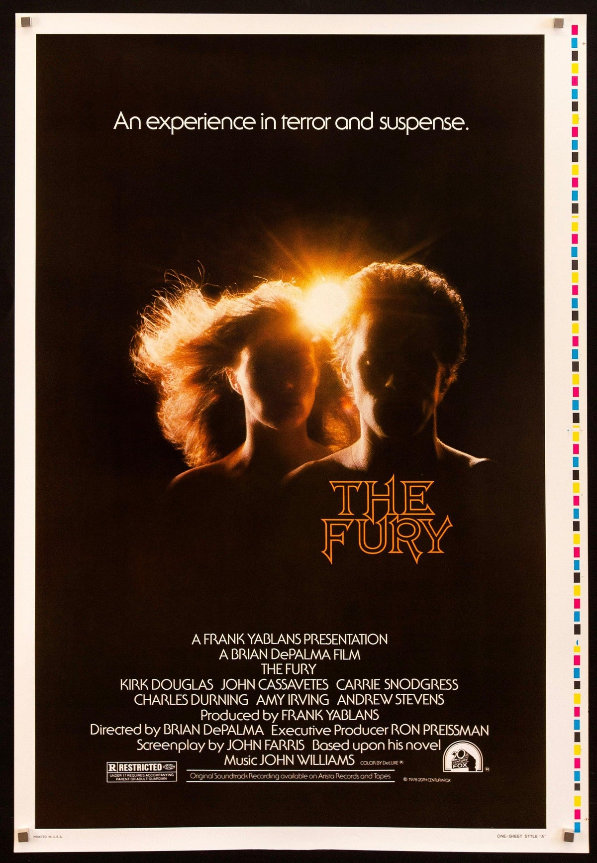 The Fury Original Vintage Movie Poster