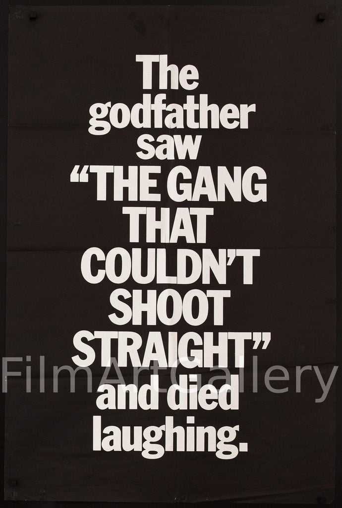 The Gang That Couldn't Shoot Straight Original Vintage Movie Poster