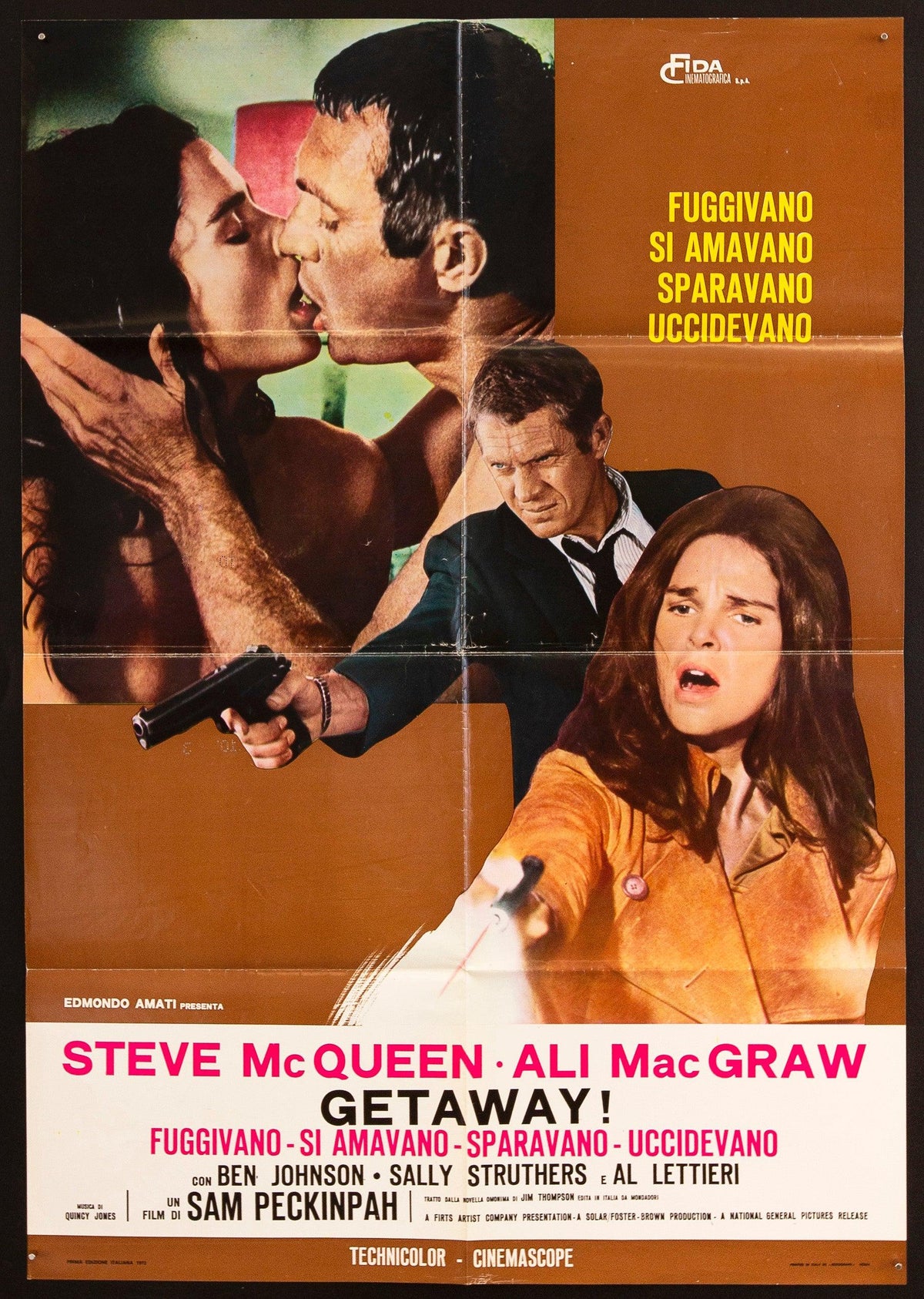 The Getaway Original Vintage Movie Poster