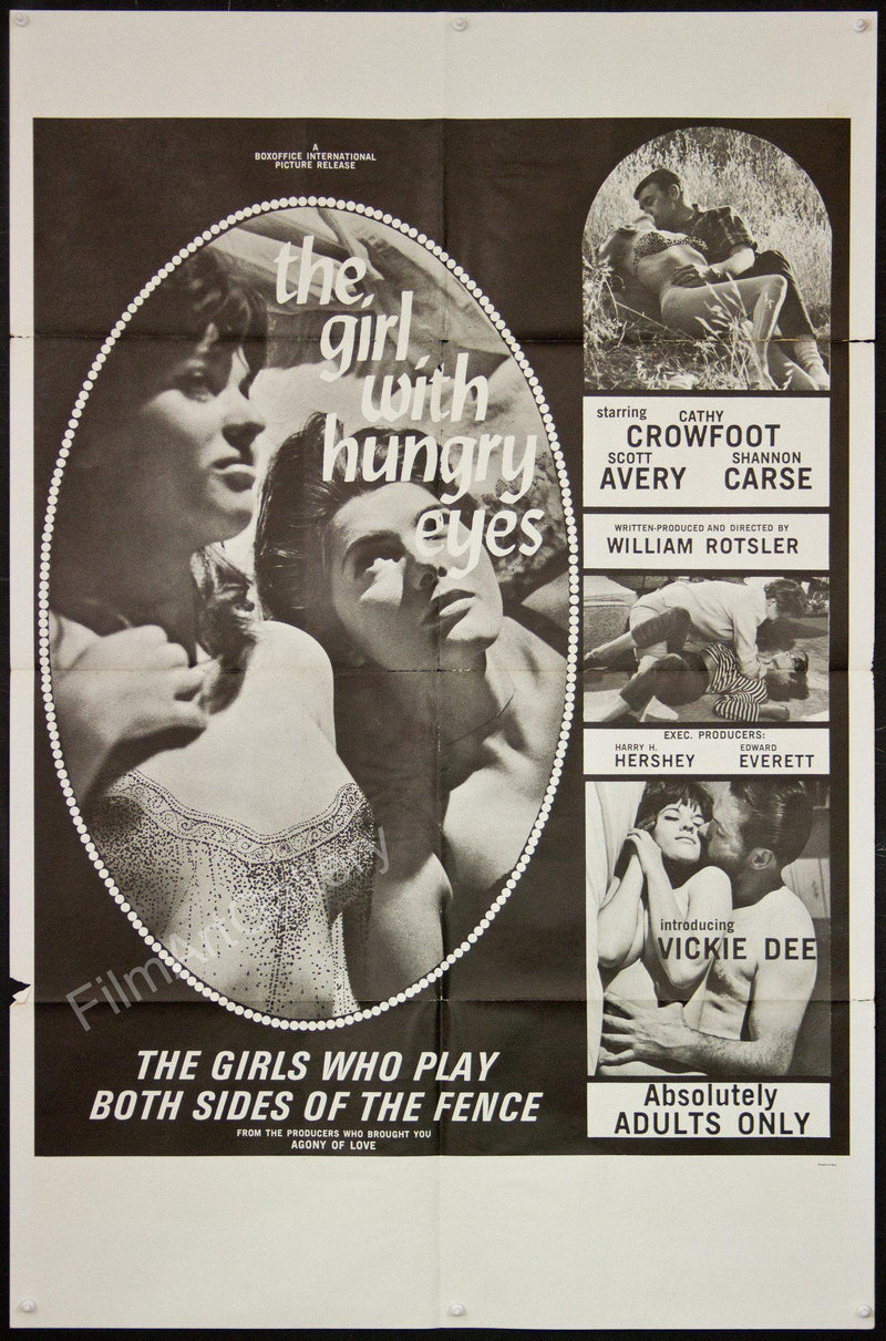 The Girl With Hungry Eyes 1 Sheet (27x41) Original Vintage Movie Poster