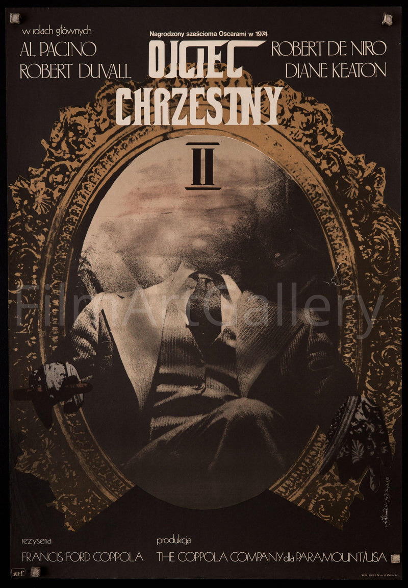 The Godfather Part II (Godfather Part 2) Polish A1 (23x33) Original Vintage Movie Poster