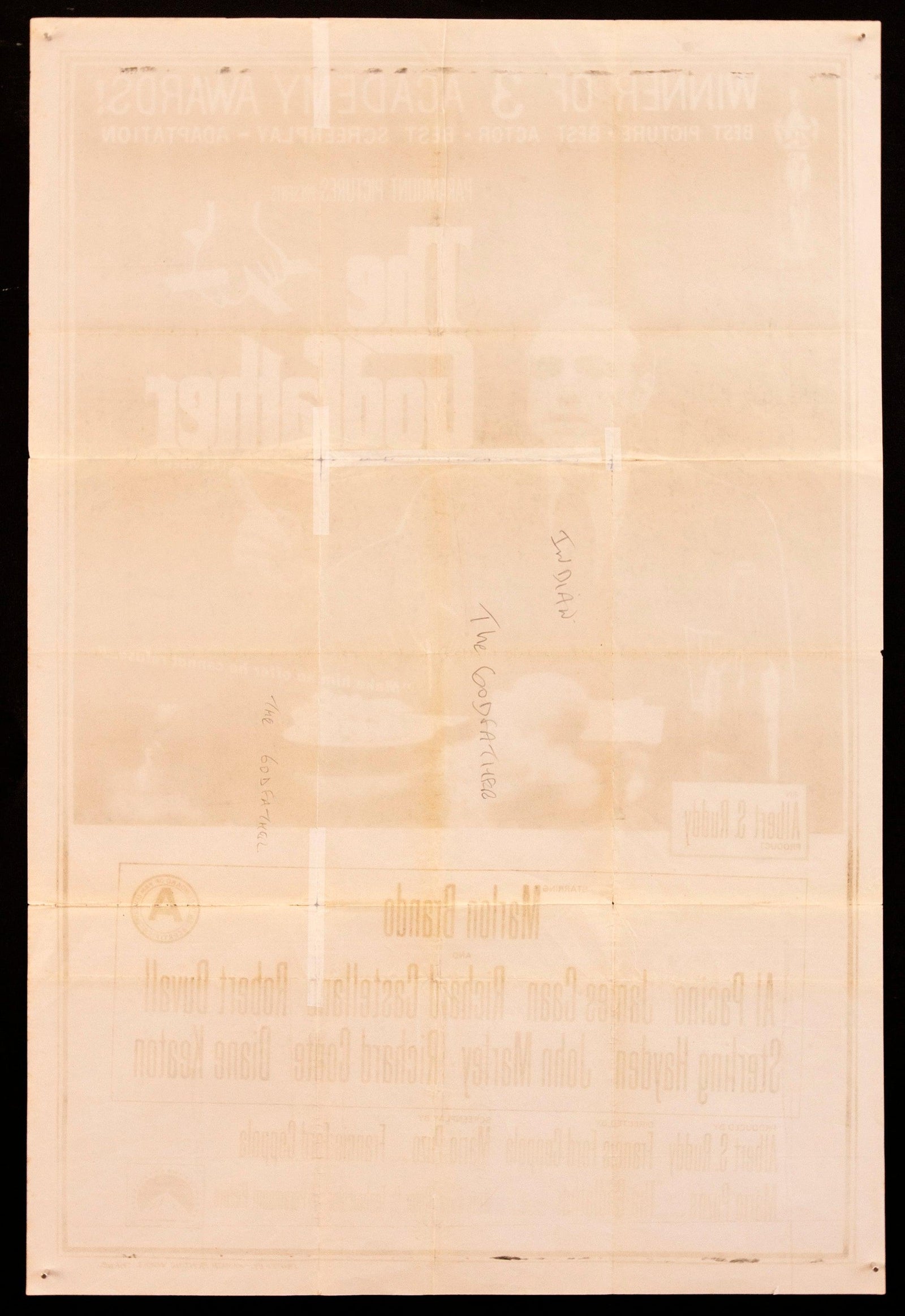 The Godfather Original Vintage Movie Poster