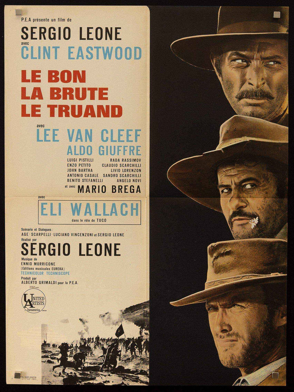 The Good Bad and the Ugly Original Vintage Movie Poster