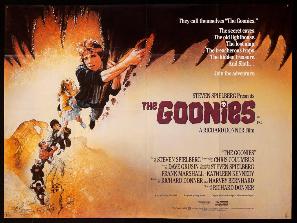 The Goonies British Quad (30x40) Original Vintage Movie Poster