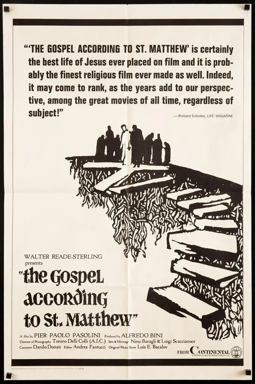 The Gospel According to St. Matthew (Il Vangelo Secondo Matteo) Original Vintage Movie Poster