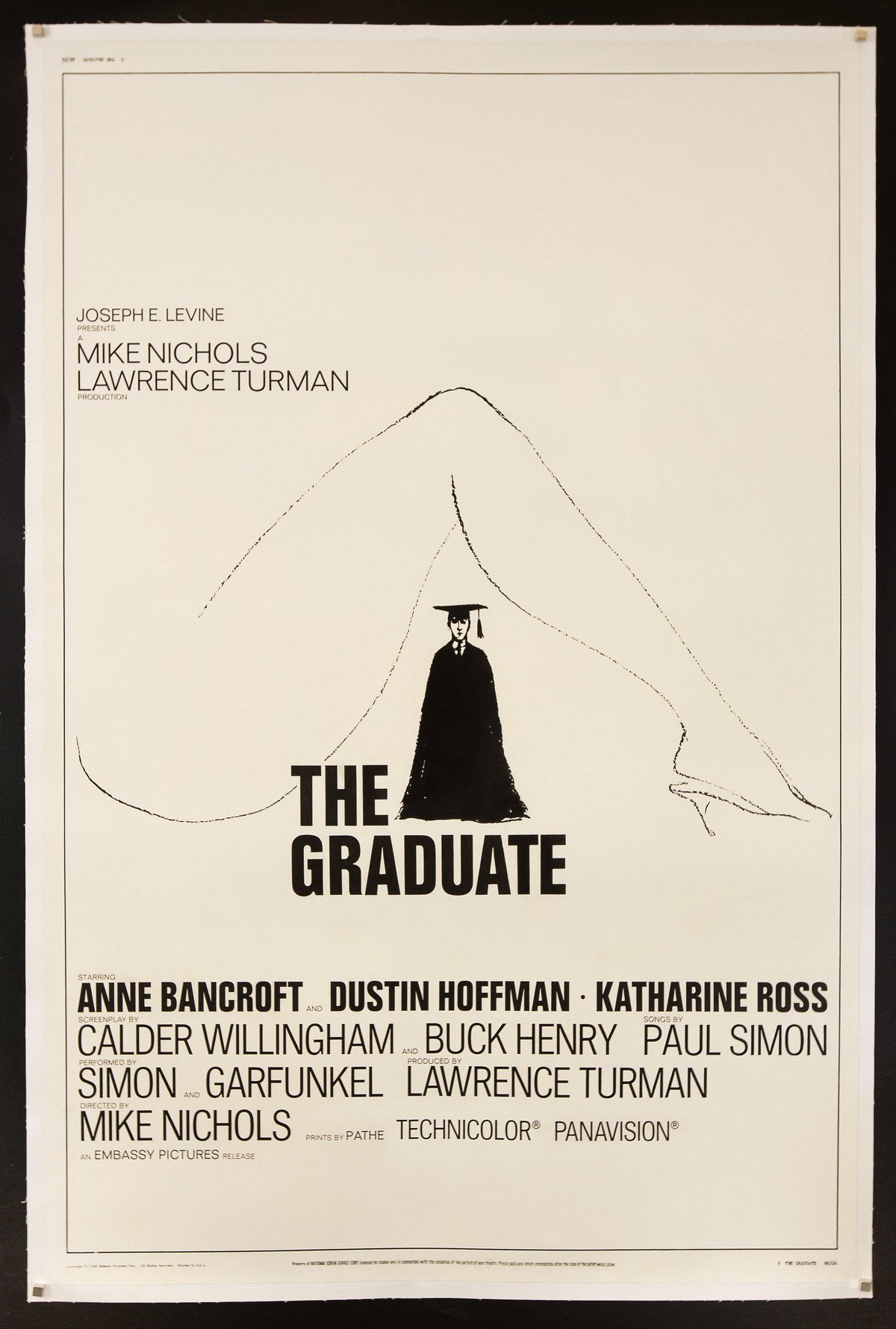 The Graduate 40x60 Original Vintage Movie Poster