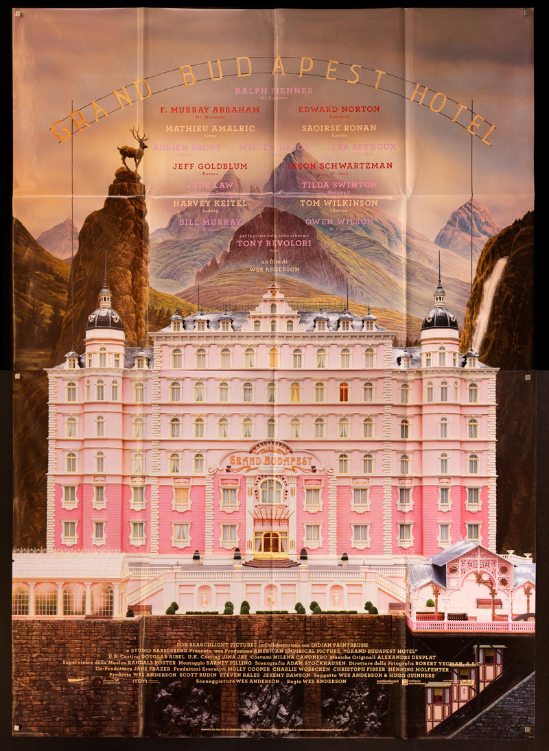 The Grand Budapest Hotel Italian 4 Foglio (55x78) Original Vintage Movie Poster