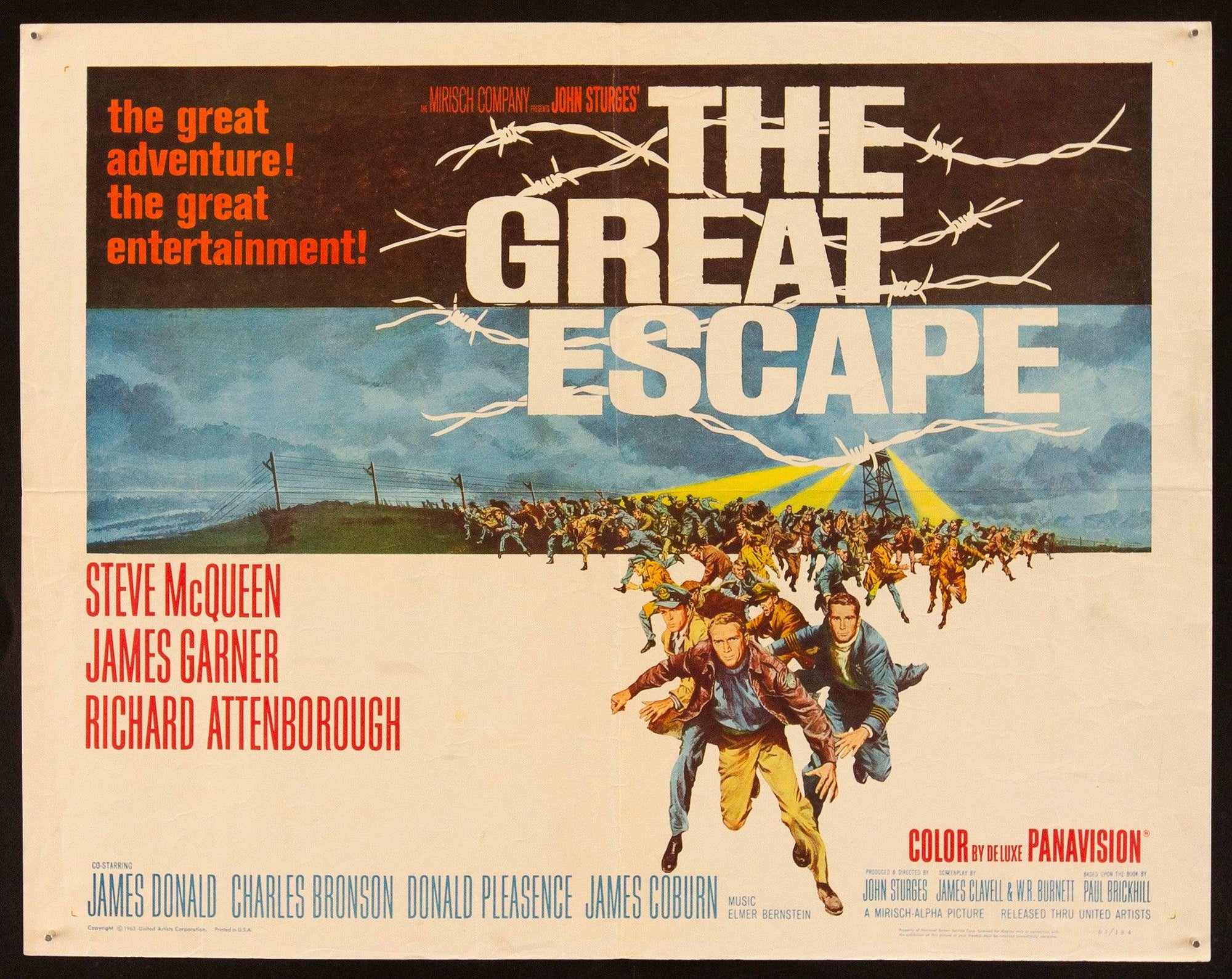 The Great Escape Movie Poster 1963 Half Sheet (22x28)