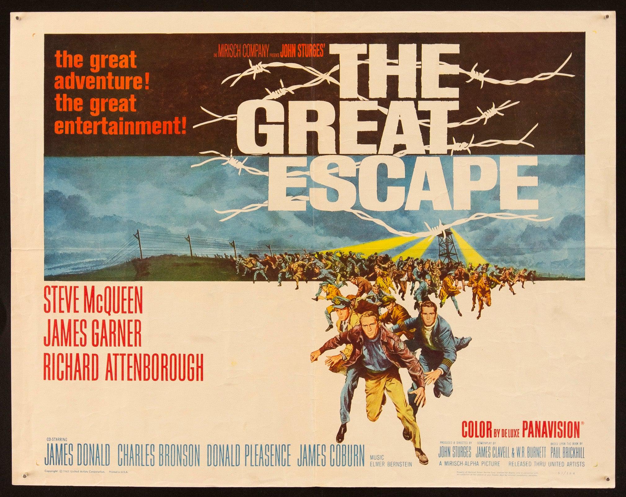 最大80％オフ The Great Escape Movie Poster 1963 Half Sheet (22x28) コレクション