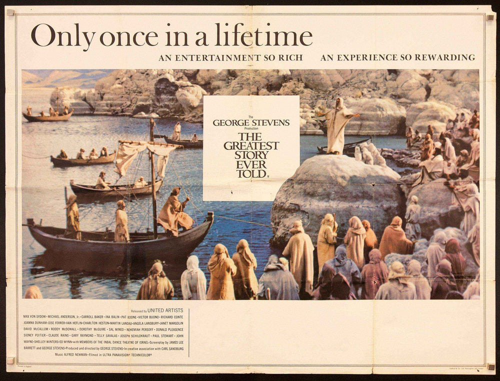 The Greatest Story Ever Told Original Vintage Movie Poster