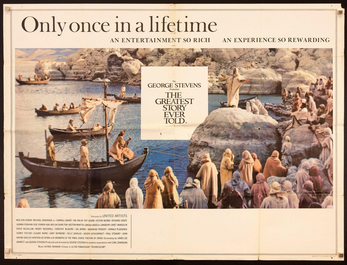 The Greatest Story Ever Told Original Vintage Movie Poster