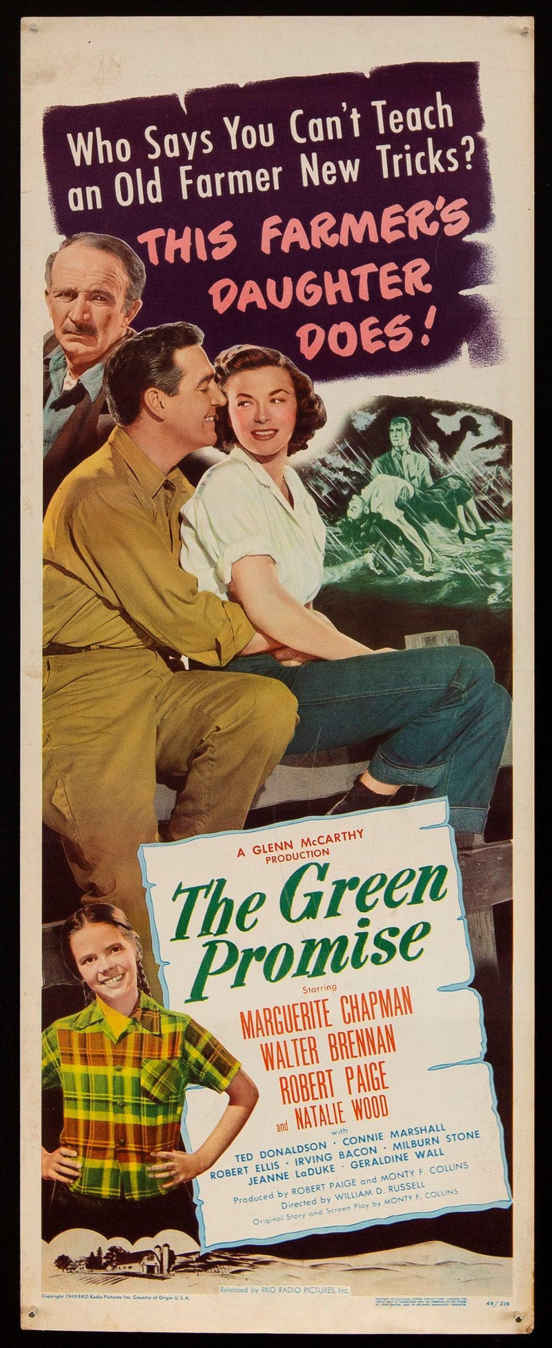 The Green Promise Insert (14x36) Original Vintage Movie Poster