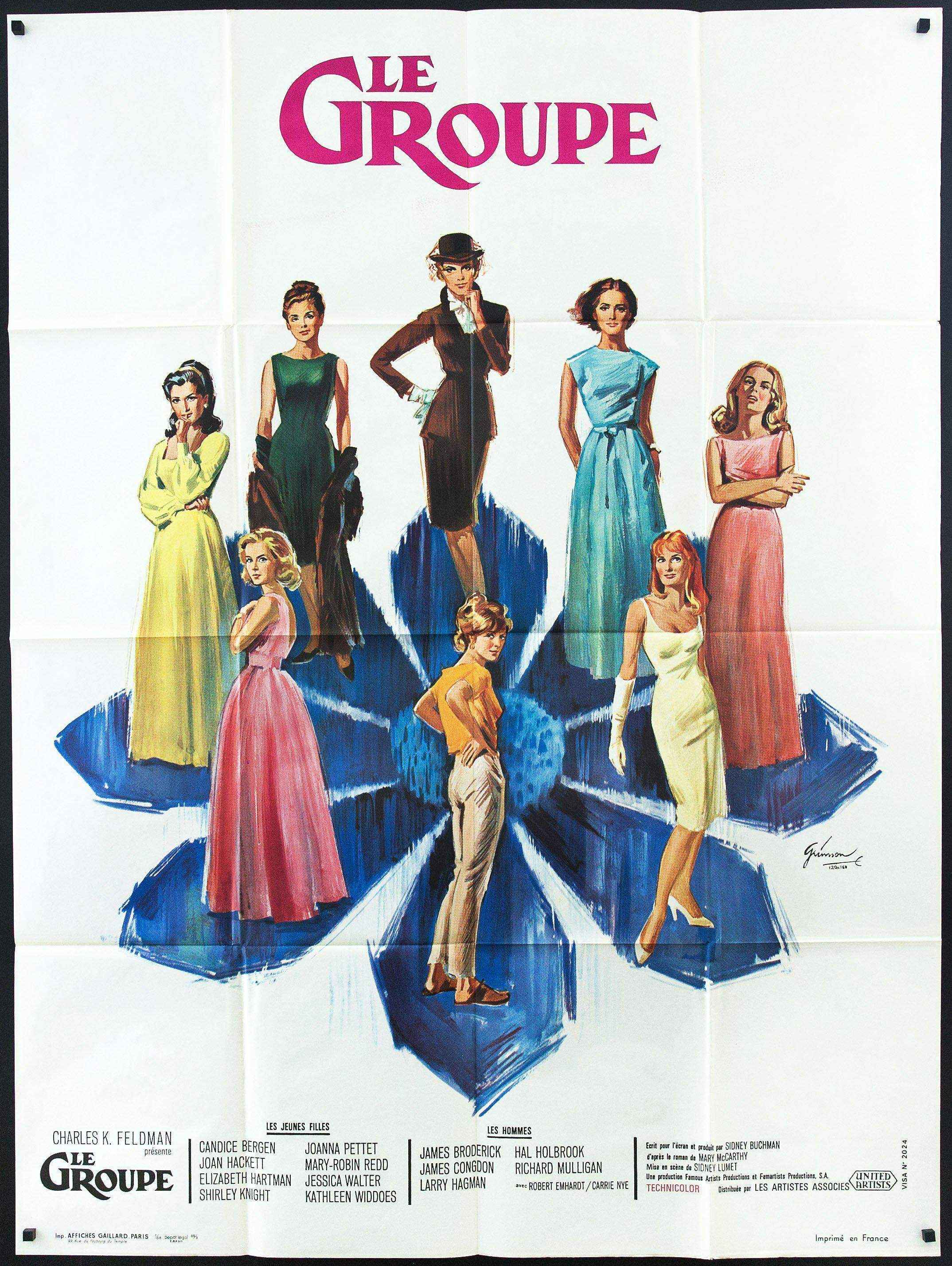 The Group Movie Poster 1966 French 1 panel (47x63)