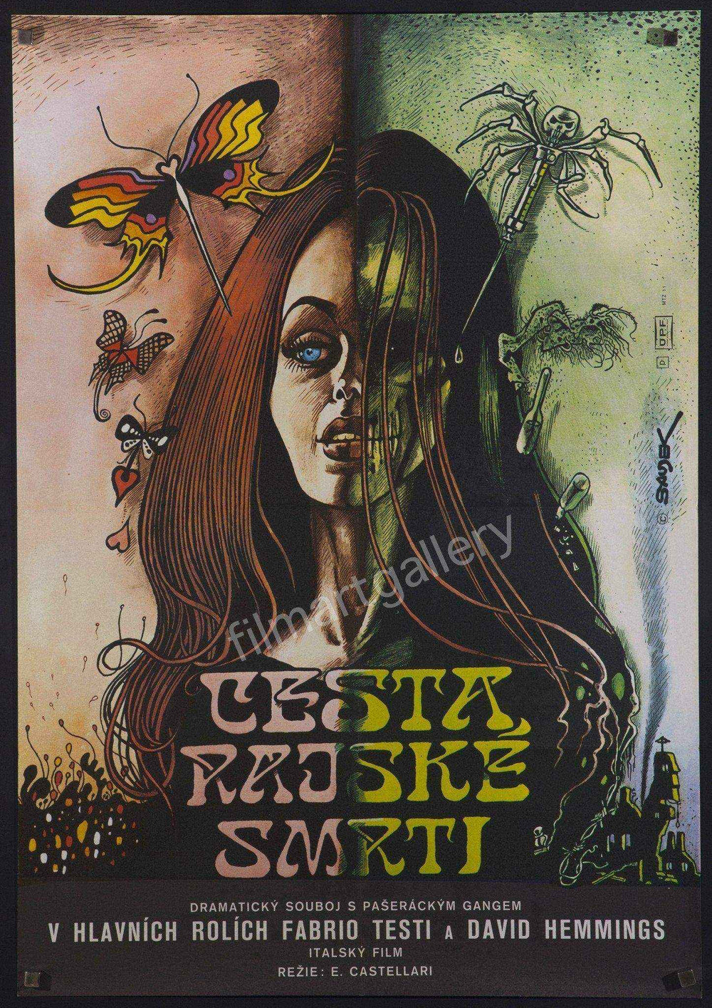 The Heroin Busters (La Via Della Droga) Original Vintage Movie Poster