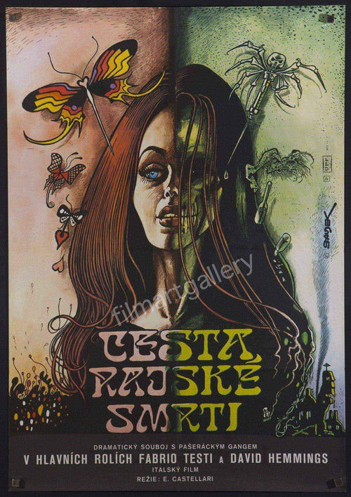 The Heroin Busters (La Via Della Droga) Original Vintage Movie Poster