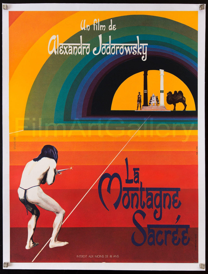 The Holy Mountain French small (23x32) Original Vintage Movie Poster