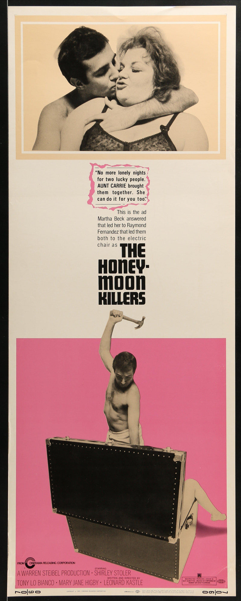 The Honeymoon Killers Insert (14x36) Original Vintage Movie Poster