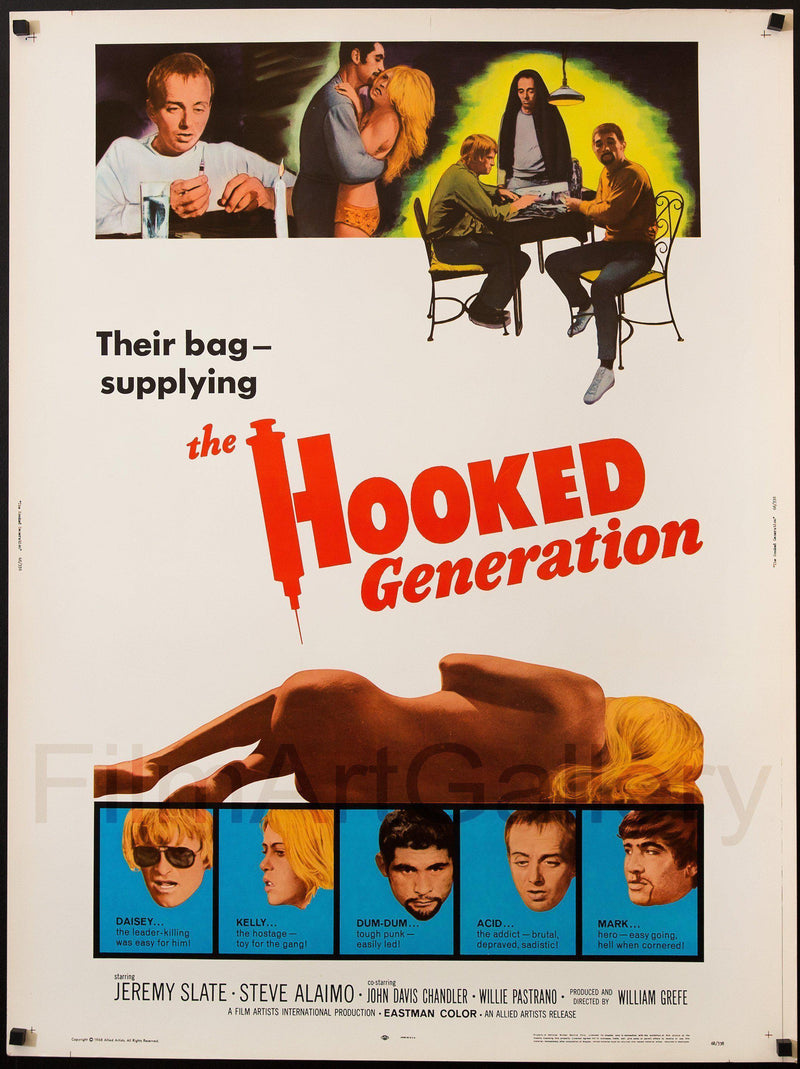 The Hooked Generation U.S. 30x40 Original Vintage Movie Poster