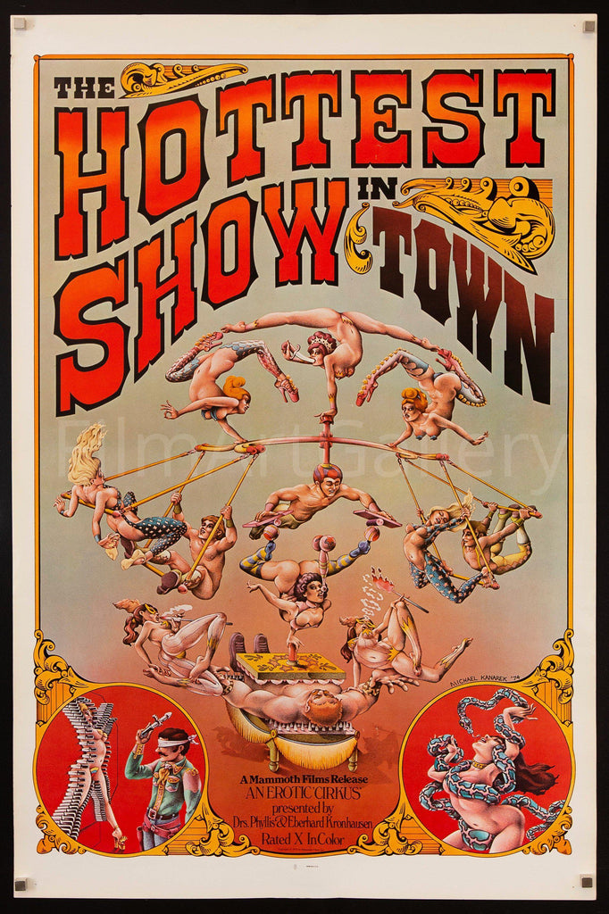 The Hottest Show In Town Original Vintage Movie Poster
