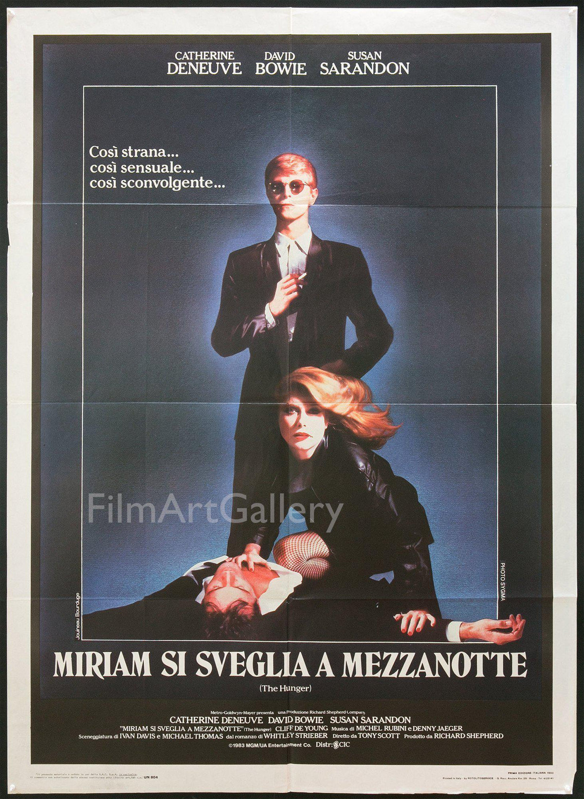 The Hunger Italian 2 foglio (39x55) Original Vintage Movie Poster