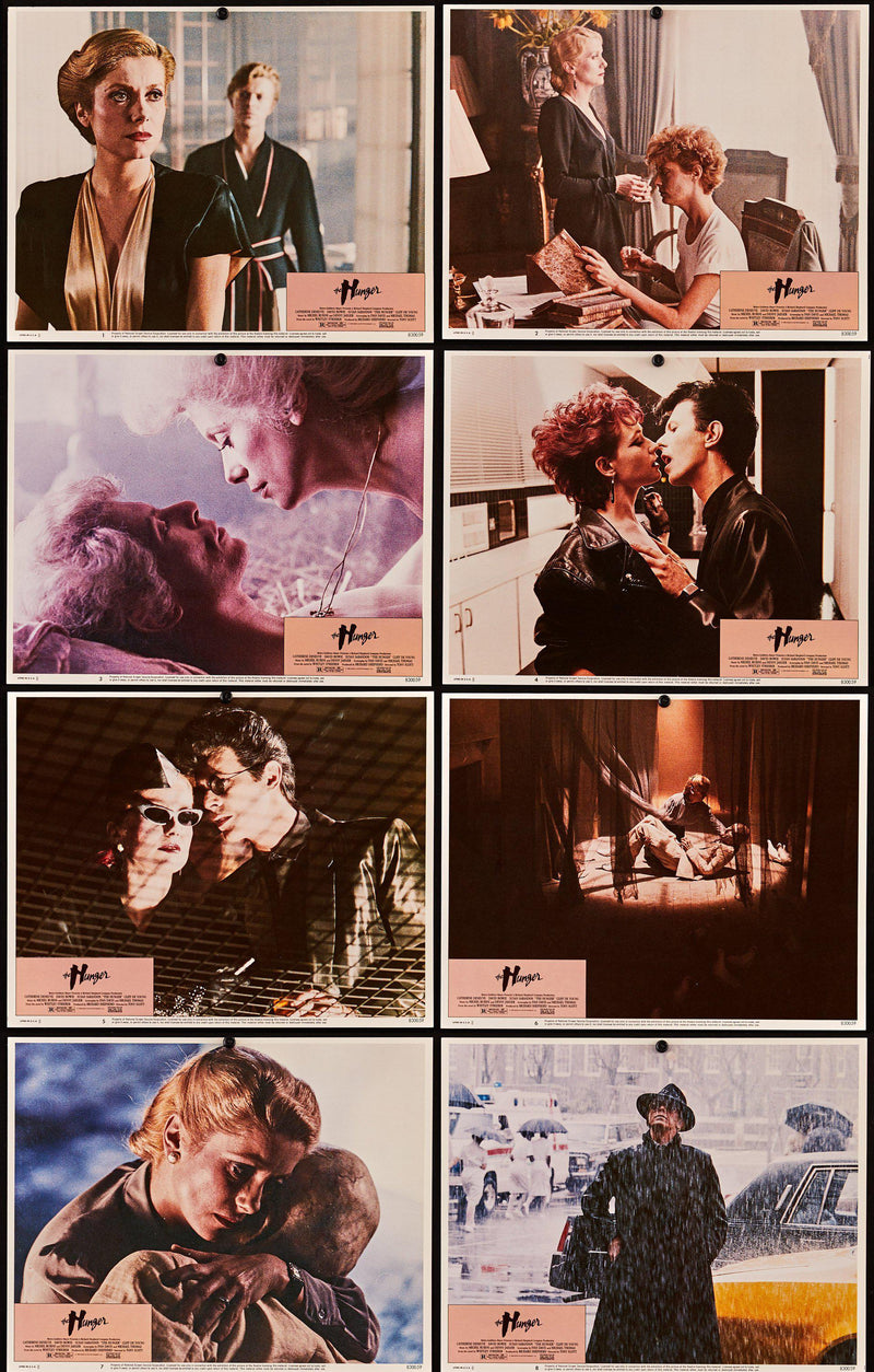 The Hunger Lobby Card Set of 8 (11x14) Original Vintage Movie Poster