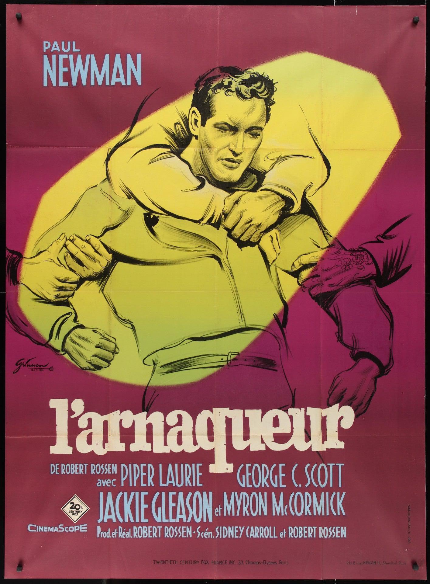 The Hustler Movie Poster 1962 French panel (47x63)
